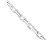 Sterling Silver Diamond cut Open Link Cable Chain