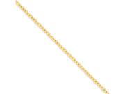14k 2.4mm Cable Chain