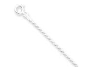 Sterling Silver 1.5mm Diamond cut Rope Chain