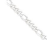 Sterling Silver 12.75mm Figaro Chain