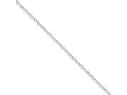 14k White Gold 1.45mm D C Cable Chain