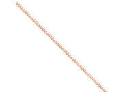 14k Rose Gold 1.0mm Box Link Chain