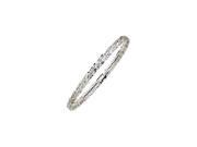 Sterling Silver Stackable Expressions Carved Slip on Bangle