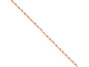 14k Rose Gold 1.8mm D C Rope Chain