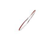Sterling Silver Stackable Expressions Twisted Red Enamel Bangle