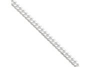 Sterling Silver 6.5mm Diamond cut Curb Chain