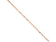 14k Rose Gold 1.4mm Cable Chain