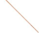 14k Rose Gold 1.4mm Cable Chain