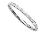 Stainless Steel Clear Crystal Bangle