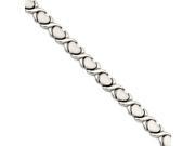 Stainless Steel Stampato 7.5in Bracelet