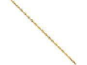 14k 2.14mm D C Extra Lite Rope Chain