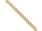 Stainless Steel 4mm IP Gold plated Curb Chain