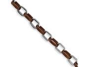 Stainless Steel Chocolate color IP plated Fancy Bracelet