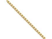 Stainless Steel IP Gold plated 2.4mm 18in Box Chain