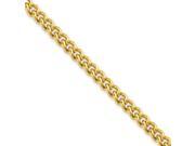 Stainless Steel IP Gold plated 4.0mm 22in Round Curb Chain