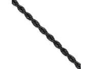 Stainless Steel IP Black plated 4.0mm 22in Rope Chain