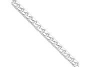 Sterling Silver Polished 4.6mm Curb Chain