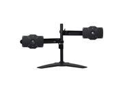 Dyconn DE732S S Vangaurd Series Double TV Monitor Desk Mount Stand with Independent Arm Height Adjustment Supports Up To 24 32 and 33 Pounds Each Monitor