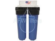 2 stage big blue whole house water filter sediment carbon