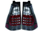 DEPO TOYOTA 4 RUNNER 03 09 JDM BLACK Style BEZEL LED REAR TAIL LIGHT LAMP PAIR
