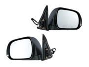 Toyota Highlander 08 09 10 Power Heated Without Puddle Lamp Side Mirror Pair