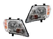 For Nissan Frontier 09 10 11 12 Head Light Lamp With Bulb Pair 26010 26060 Zl40A