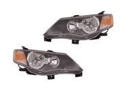 Mitsubishi Outlander 07 08 Halogen Head Light With Bulb Pair 8301A917 8301A918