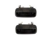 Toyota 4Runner 96 97 Rear Outer Outside Door Handle Smooth Black Pair Set
