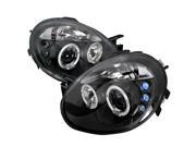 Dodge Neon Srt4 Black Dual Halo Led Projector Headlights