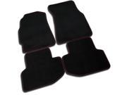 Acura Integra 2 Dr Gs Rs Ls Black Floor Mat Mats W Red Stitching