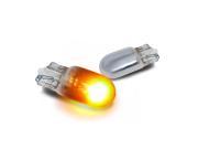 Spec D Tuning 2pc T10 Wedge Chrome 194 Light Bulbs 12W 5W Amber Signal Side Marker