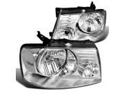 04 08 FORD F150 PICKUP TRUCK CRYSTAL CLEAR HEAD LIGHTS