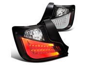 Scion tC Black LED Tail Lights Rear Brake Lamp