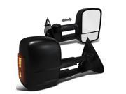 Ford F150 Black Towing Side Manual Mirror Led Turn Signal