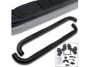 Ford F250 350 450 550HD Super Cab Black 3 Running Board Side Step Bars