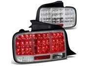 Ford Mustang Sequential Chrome Clear Led Tail Lights Ford Mustang Sequential Chrome Clear Led Tail Lights