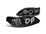 Ford Mustang Led Halo Black Projector Head Lights