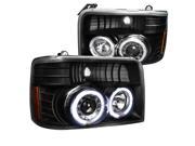 Ford Bronco F150 F250 F 150 F 250 Black Projector Head Lights
