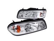 Ford Mustang Lx Gt Headlights W Corner Lamps 1Pc. Chrome