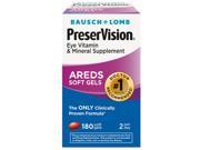 Bausch Lomb PreserVision Eye Vitamin Supplement 180 Softgels
