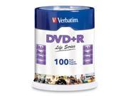 Verbatim DVD R Life Series 4.7GB 16x 100 Pack