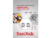 SanDisk 32GB SDHC UHS 1 Memory Cards 2 ct.