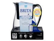 1 ct. Brita Monterey Water Filter Pitcher 10 Cup Black