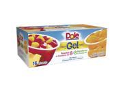 Dole Fruit in Gel Cups Peaches and Mandarins 4 oz. 16 pk.