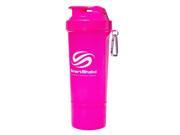 SmartShake Slim Shaker Cup Neon Pink 17 oz