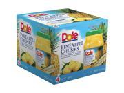 Dole Pineapple Chunks in 100% Pineapple Juice 20 oz. 4 ct.