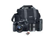 Canon EOS Rebel 70D Camera w 18 55 STM Lens 55 250 STM Lens Bag 32GB Card