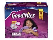 Goodnites Bedtime Pants for Girls Small Medium 74 Count