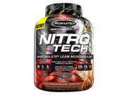 MuscleTech Nitrotech Whey Isolate Plus Protein Powder Cinnamon Swirl 4 Pound