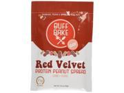 Buff Bake Protein Peanut Spread Red Velvet 10 1.15 Squeeze Packs